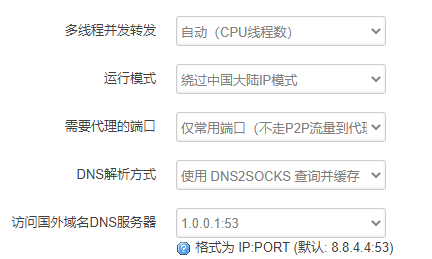 最新版推荐dns设置 仅常用端口speedtest测速度会不走代理注意